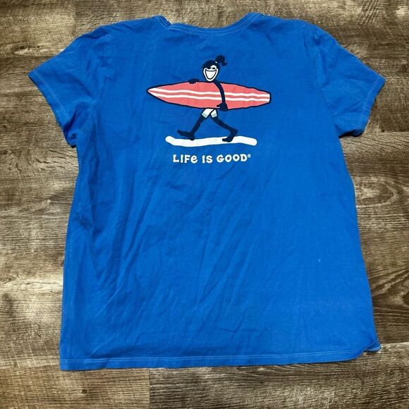 Life is Good Crusher Tee Surfboard T-Shirt Size XL - Picture 6 of 8